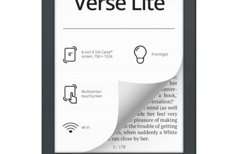 Електронна книга PocketBook Verse Lite, 8GB, 6″, черно-сиво, 108x156x7.6mm