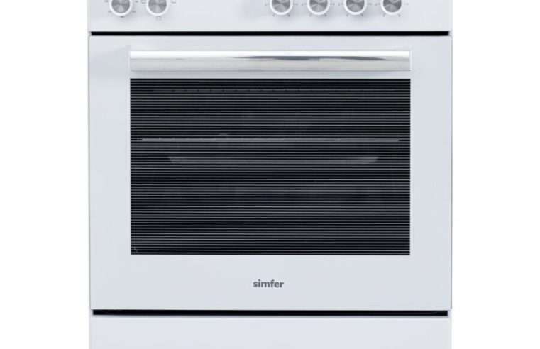 Електрическа фурна Simfer 6043SEDBB, 62 L, 510 мм, клас A, Бяла