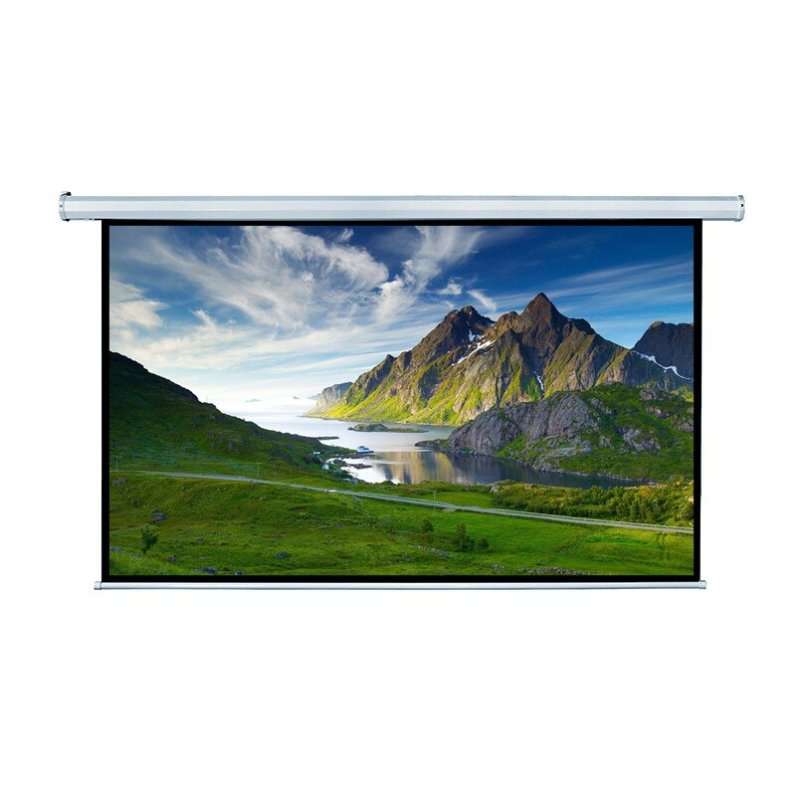 Blackmount 16/9EL220RC електрически прожекционен екран с дистанционно управление 220×140 cm