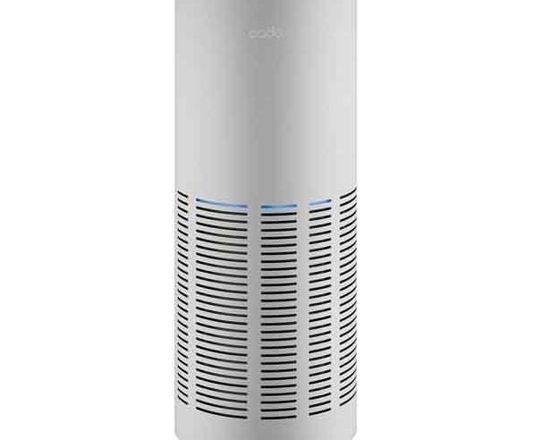 Пречиствател за въздух CADO Leaf 320i, Филтър Photoclea HEPA&Carbon Activ, Самовъзстановяване, Сензор Miros, LED светлина, Дигитален контролен панел, 360 м³/ч, 42 м², Режим Auto, Rapid, 360 Grade, Интернет контрол, WiFi връзка, Стомана, Сив