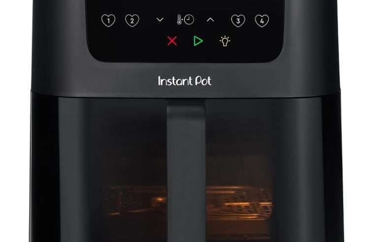 Фритюрник Instant Pot Clearcook Odourerase Compact 140-3083-01-EU, 5л, 4 функции, 1500W, Прозорец Clearcook, Технология Evencrisp, Филтър Odourerase