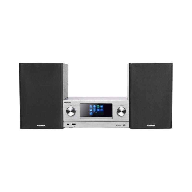 Аудио система Kenwood M-9000S Bluetooth CD DAB+ сребриста 26×11.5x26cm