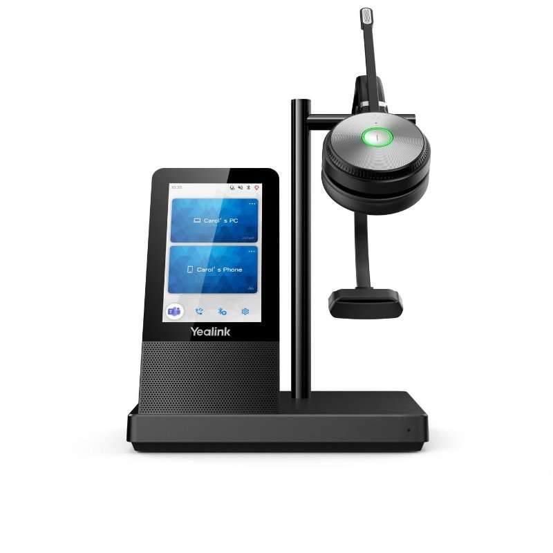 Безжични слушалки Yealink Wh66 моно, DECT UC, черен цвят