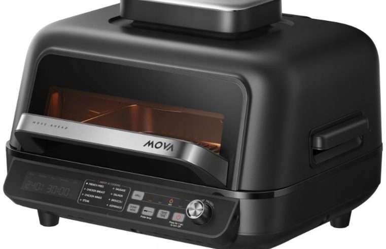 Електрически грил Mova VersaMaster IG20 Pro 5 в 1, AI, температурна сонда, бездимен, 35,5×23см, 6,5л