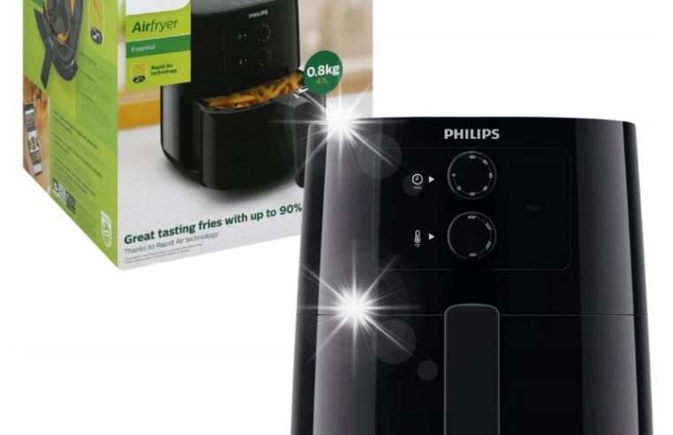 Фритюрник без мазнина Philips HD9200 1400W 4,1L черен 36x26x29cm