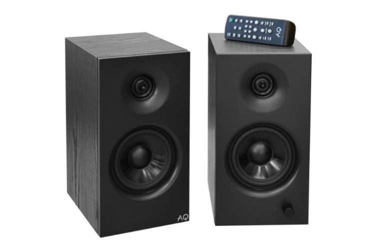 Комплект активни акустични кутии Quality M26, Bluetooth, 2-лентови, черни, 160x296x215mm