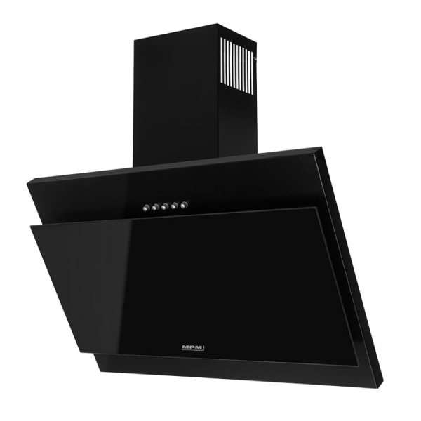 MPM 60-OM-41N, 420 m3 / h, 60 cm, 52 dB, 3 скорости, Черен аспиратор