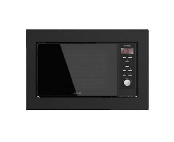 Микровълнова фурна за вграждане с грил Cecotec GrandHeat 2350 Built-In black,23L, Черен