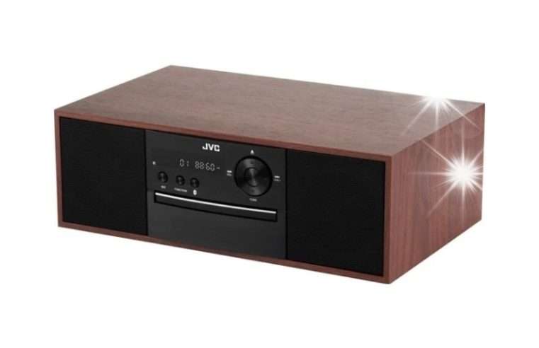 CD плейър JVC RD-E761, Bluetooth, 16W, кафяв, 125x365x250мм