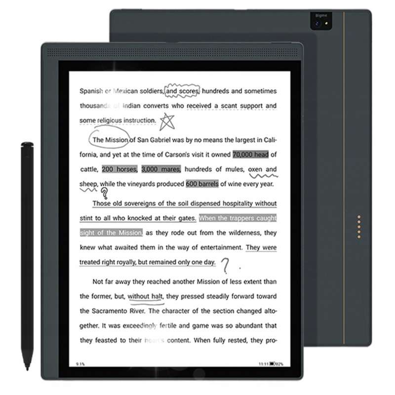 Електронна книга Bigme B1051 LITE 10,3″ E-Ink, 4/64 GB, тъчскрийн, черно-бял, със стилус