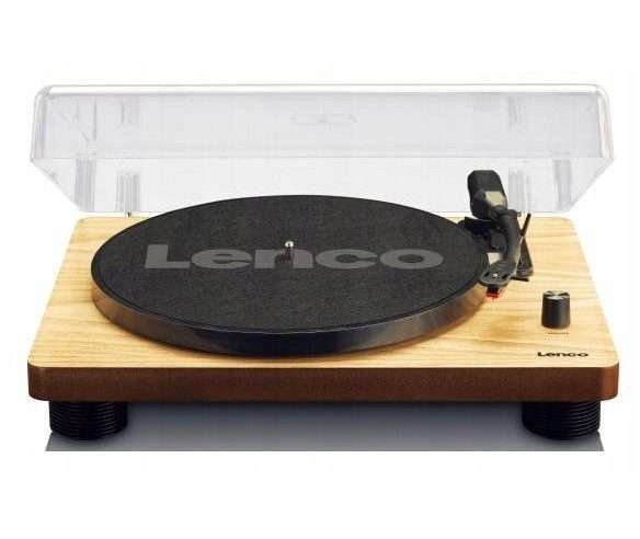 Грамофон Lenco LS-50, USB, RCA, вградени високоговорители, дърво, 45x35x15см