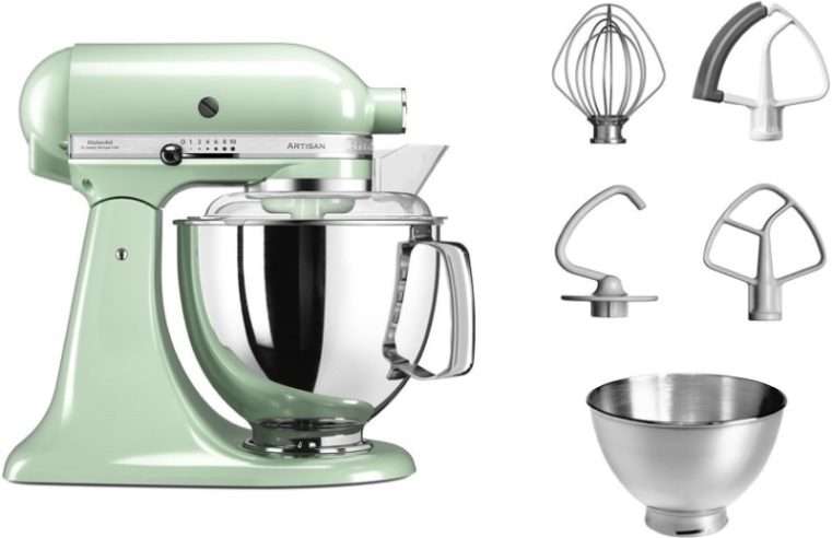 Миксер с купа KitchenAid Artisan 5KSM175PSEPT, 300W, 4.8 л, Pistachio