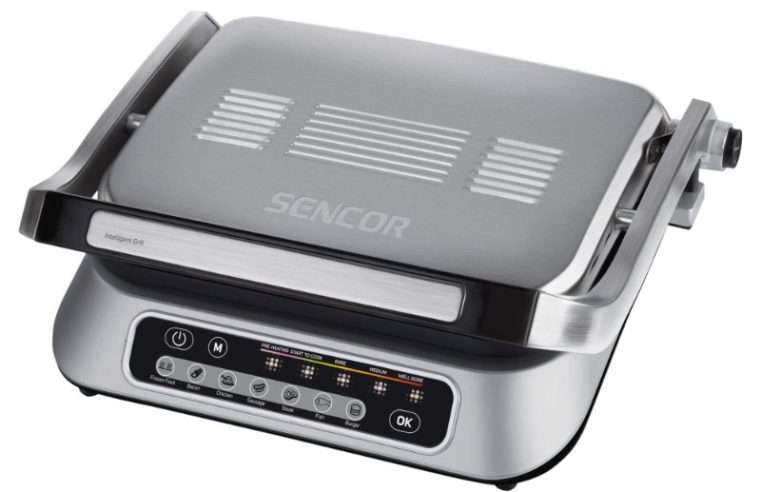 Контактен грил Sencor SBG 6031SS, 2100W, незалепващи тави, сребрист