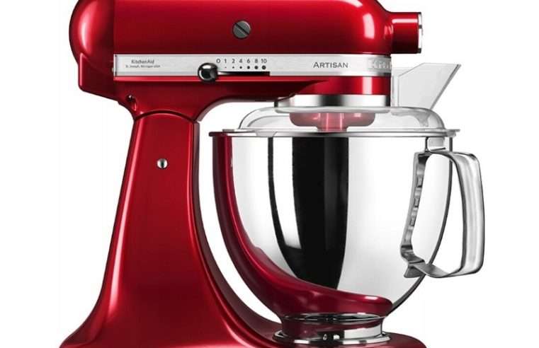 Планетарен миксер KitchenAid Artisan 5KSM175, червен, 4.8L, 36x22x34см