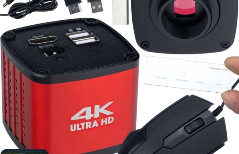 Микроскопска камера VEGA PRO 4K 60FPS, сензор Sony CMOS 8.42MP, HDMI, USB, пълен комплект с 16GB флашка и калибрационна платка