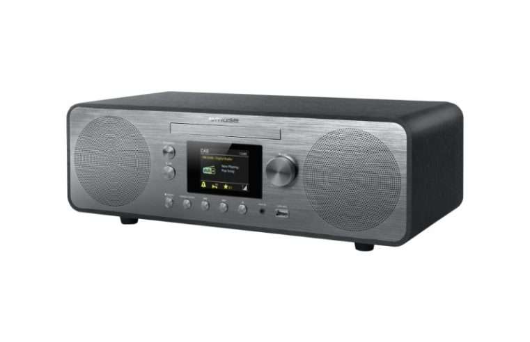 Аудио система MUSE M-885 DBT, DAB+, 80W, bluetooth, FM радио, CD, USB порт, сив