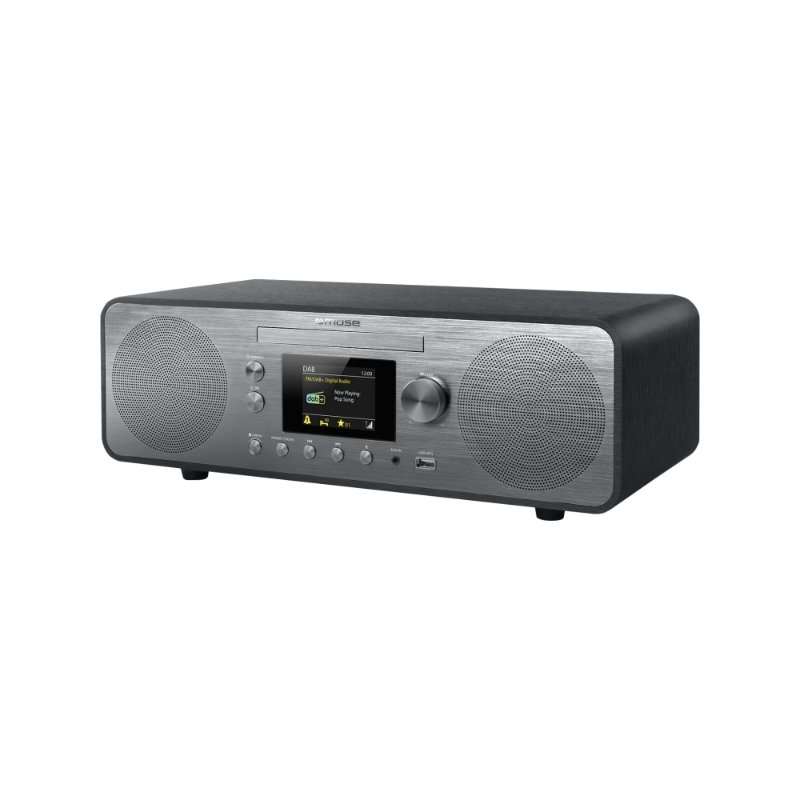 Аудио система MUSE M-885 DBT, DAB+, 80W, bluetooth, FM радио, CD, USB порт, сив