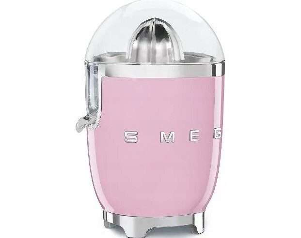 Цитрус преса Smeg CJF11PKEU 70W розова 24×22.5×35см