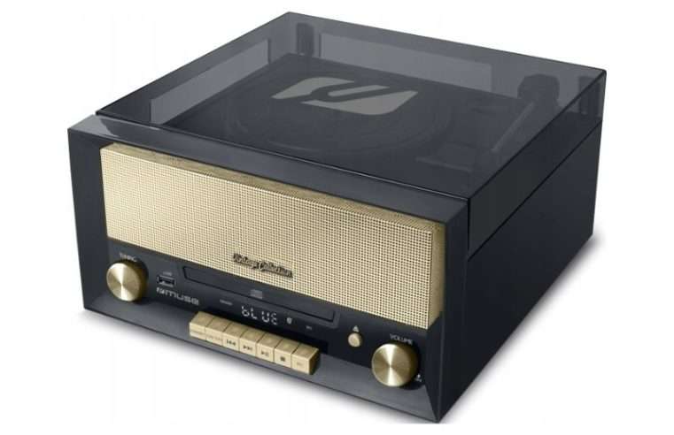 Грамофон Muse MT-110 B ретро черен 17.1×34.3×32.4cm Bluetooth USB