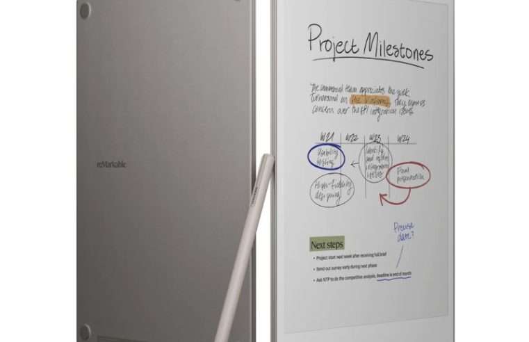 Таблет ePaper reMarkable Paper Pro, платнен цветен дисплей 11,8″, четириядрен процесор Cortex-A53 1,8 GHz, 2 GB RAM, 64 GB флаш, Wi-Fi сребрист