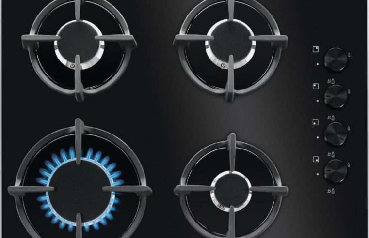 Плот за вграждане Electrolux KGG6407K, Газ, 4 нагревателни зони, Електрическо запалване, Предпазен механизъм, Чугунени решетки, 60 см, Черно стъкло