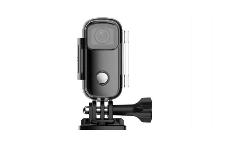 Спортна камера SJCam C100+ черна, 2K, магнитна, 6×2.6×2см