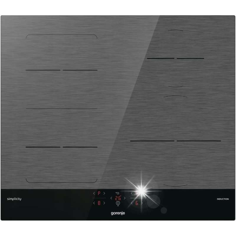 Индукционен плот Gorenje GI6421SYB 60см 4 зони, PowerBoost, BridgeZone, черен