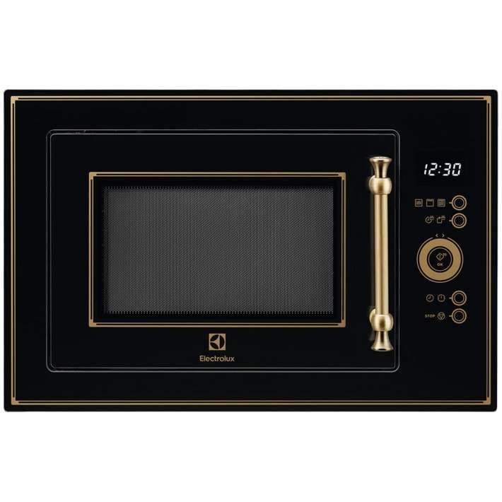 Микровълнова фурна за вграждане Electrolux EMT25203OK, 25 л, Мощност 900 W, Грил, Дигитален дисплей, Таймер, Rustic black