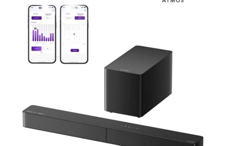 Саундбар Ultimea Poseidon M60, 5.1 канала, Dolby Atmos, черен, субуфер 18мм, 340W
