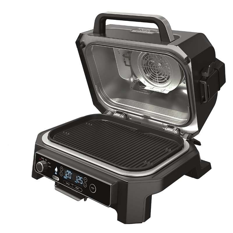 Електрическа скара Ninja Pro XL OG850EU, 1700W, 4 в 1, Интелигентна система за готвене, Черен