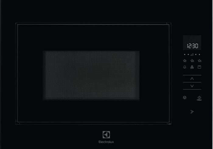 Микровълнова фурна за вграждане Electrolux KMFD264TEX, 26 л, Електронно управление, 900 W, Грил, Таймер, Звуков сигнал, LED дигитален дисплей, Черен/Иноксово покритие против отпечатъци
