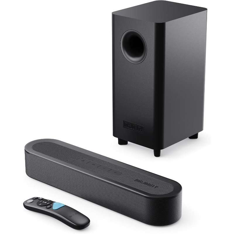 Саундбар MAJORITY Bowfell Axis 140W, система 2.1 със субуфер, Bluetooth, 40см