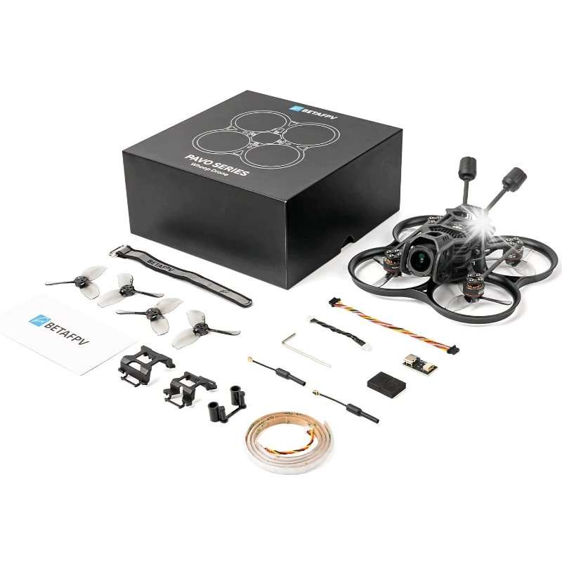Дрон BetaFPV Pavo20 Pro II cinewhoop 2.2″, безчетков, многоцветен, 93.9×93.9мм