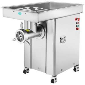 Машина за мелене на месо, VEVOR, модел DJ-42, капацитет 36.7 lbs/min, неръждаема стомана, 930x598x885mm
