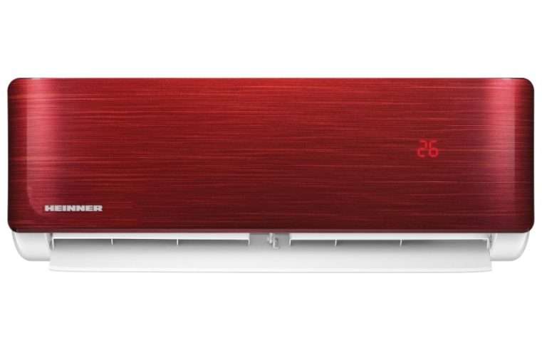 Инверторен климатик Heinner Onix Eco 12000 BTU Wi-Fi, Клас A++, R32, Червен