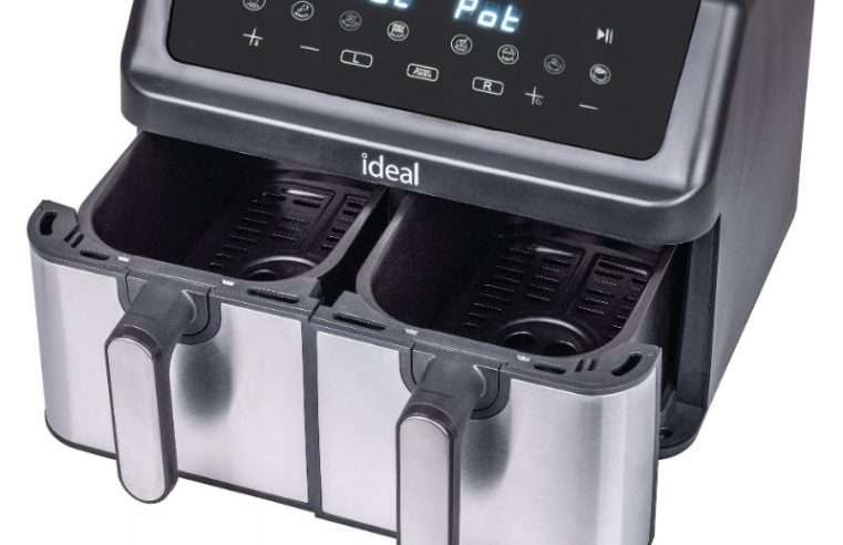 Фритюрник без мазнина Ideal IK1500, двоен, 9L, черен, 39.4×38.8×31.1cm
