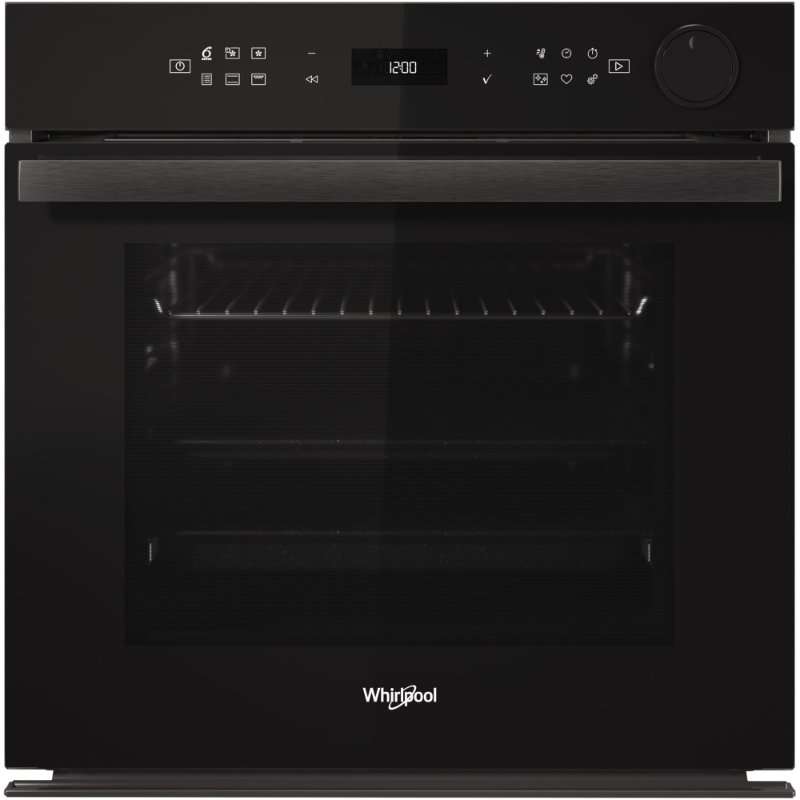 Фурна за вграждане Whirlpool AKZ9S 8270 FB, 73 л, Пиролитично самопочистване, SteamSense, Air Fry, 6th Sense Technology, Airfry, Cook3+, Меко затваряне, Ready2Cook, Клас A+, Черен