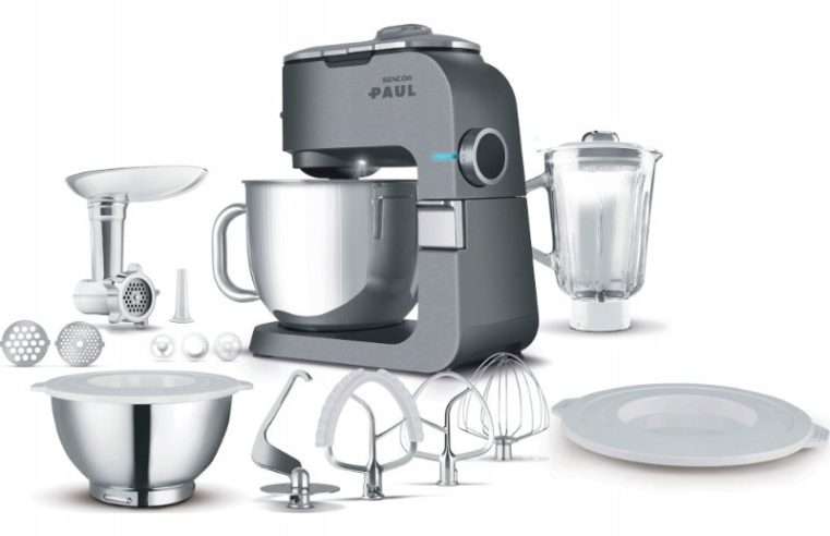 Миксер Sencor STM 7950 PAUL 1, 1700W, комплект с купи от неръждаема стомана 3.5L & 6.5L, стъклен миксер 1.5L