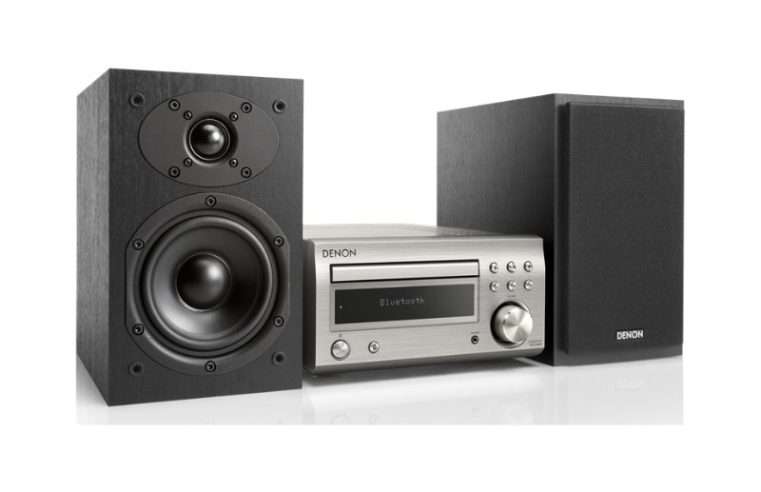 Аудио система Denon D-M41 Bluetooth черно-вишнево 210x115x308mm