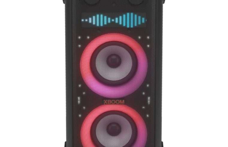 Аудио система LG XBOOM XL9T, 1000 W, Dual 8inch woofer, IPX4, Pixel Art Display,Bluetooth, Черен