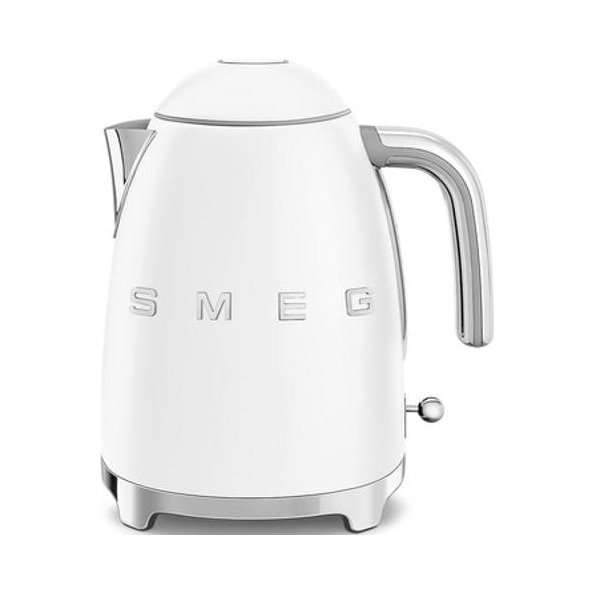 Електрическа кана Smeg KLF03WHMEU, 1,7л, бяла, с филтър против котлен камък, 2400W