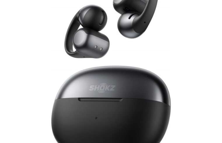 Безжични слушалки Shokz OpenDots One, отворени, Dolby Audio, черни, 40ч