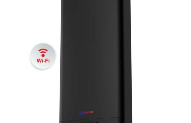 Плосък бойлер ЕЛДОМ, DU080W-B, 3.3 kW, 80л., два водосъдържателя, двупозиционен монтаж, черен мат, 1