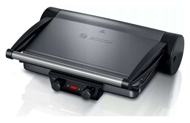 Електрически грил Bosch TCG4215 2000W сребристо-черен 3в1 30×25см