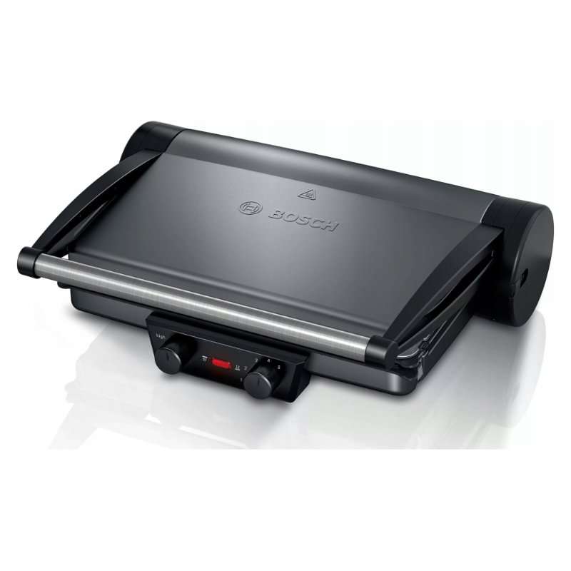 Електрически грил Bosch TCG4215 2000W сребристо-черен 3в1 30×25см