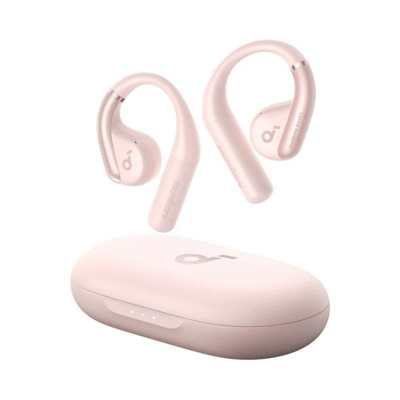 Безжични слушалки Soundcore Aerofit отворени, бели, 11ч, IPX7, 147г