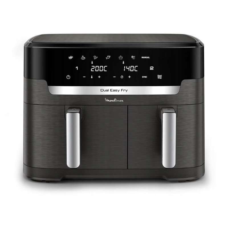 Фритюрник Moulinex XXL EZ942HF0, 11л, черен, 2700W, 45,8x33x38,5см, комплект 2 кошници
