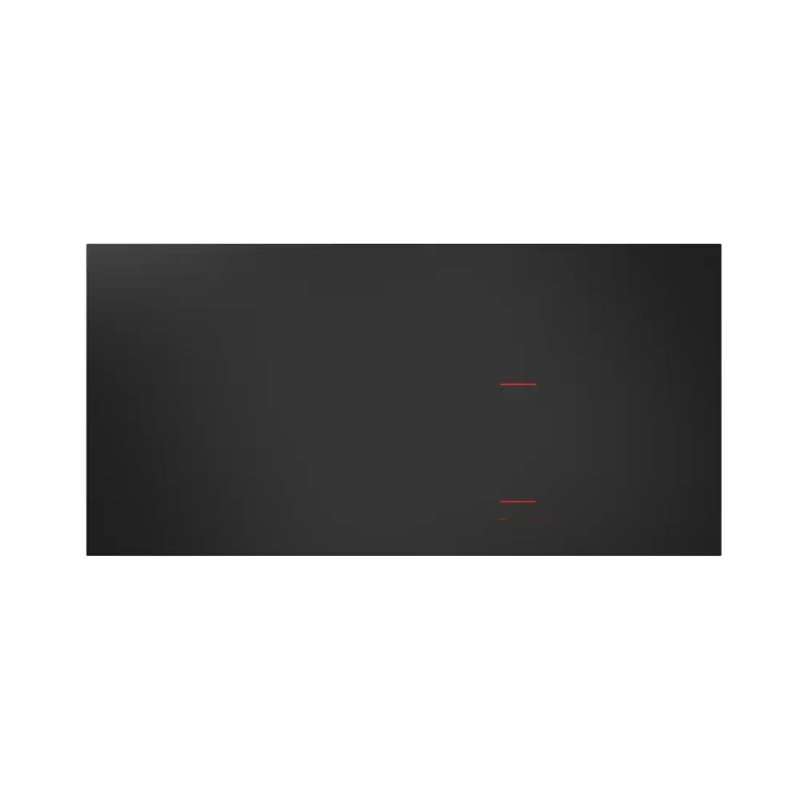 Стъклен кухненски плот с вграден индукционен котлон OPERA, Materia X2, 2 зони за готвене, 9 степени на мощност, стъклокерамика, функция Booster/Double Booster, функция Bridge, таймер, автоматично разпознаване на съдове, заключване за деца, матово черен