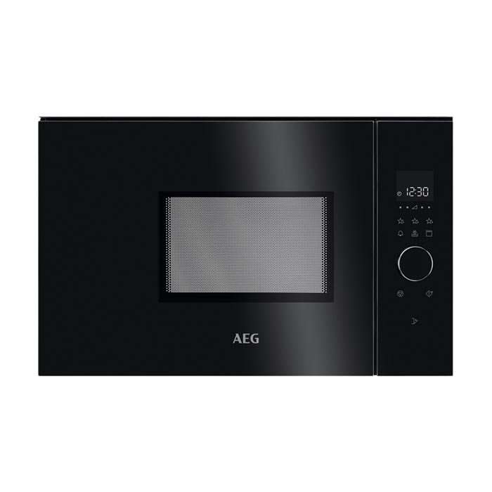 Микровълнова фурна за вграждане, AEG, Сензорно управление, 5 нива, 1250 W, LED дисплей, Черен