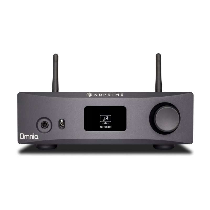 Мултизонов аудио стриймър Nuprime Omnia WR-2 Bluetooth aptX HD Wi-Fi черен 15.1×13.6×5.1cm